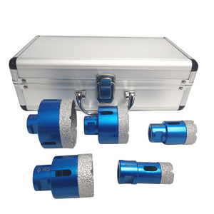 Otwornice diamentowe 5 elementów 25 / 35 / 45 / 55 / 68 mm M14 marmur granit ceramika glazura koronka koronki otwornica zdjęcie nr 14