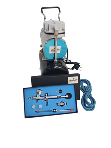 Zestaw malarski kompresor 20T z butlą z aerografem AB180S AB-180S zdjęcie nr 4