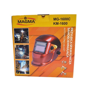 Przyłbica maska spawalnicza + filtr 108LD KM1600C czerwona marki Magma z funkcją szlifowania Red zdjęcie nr 10