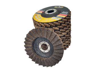 Tarcza lamelowa z włókniny 125 brązowa szlifowania polerowania włóknina lamelka listkowa zdjęcie nr 5