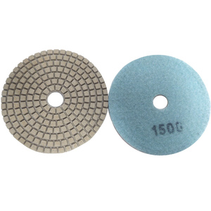 Tarcza diamentowa rzepik na mokro 100 mm gr 1500 biały szlifowania gres gresu kamień granit poler polerowania polerska fazowania P 1500 G1500 #1500 zdjęcie nr 4