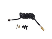 Waż pneumatyczny wężyk 1/4" AH-25A spiralny pompowania z akcesoriami