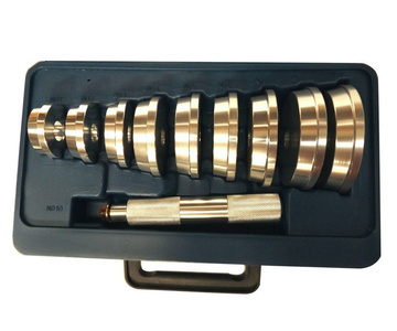 Zestaw do demontażu łożysk 10 elementów ściągacz do pras, wyciskania osiowego talerze prasy 1285 montażu uszczelniaczy 40-81mm wciskania 1014D tule zdjęcie nr 15