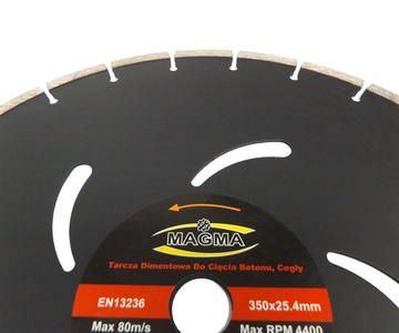 Tarcza diamentowa 350x25,4 MNE351 Magma do kostki betonu 350mm MNE 350x25,4 350 x 25,4 350x25,4mm zdjęcie nr 5