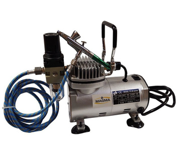 Zestaw do aerografii mini kompresor 20C aerograf AB-209 AB209 AB 209 + zawór 1/8 zdjęcie nr 3