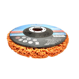 Tarcza tarcze do szlifowania metalu stali z włókniną pomarańczowa 125 dysk krążek do usuwania rdzy ceramika farby włosy murzyna BRICK METAL WOOD zdjęcie nr 9