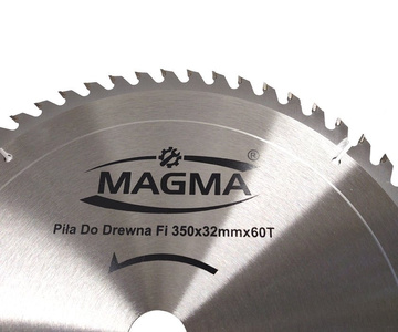 Piła tarcza tarcze do cięcia drewna 350mm 60T z widią 350x32 30 mm x 60 zębów widiowa Magma 350x32x60t zdjęcie nr 4