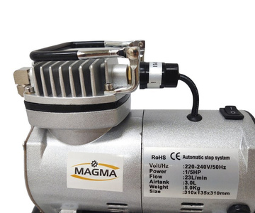 Kompresor z butlą kompresor do aerografu oryginał TC-20T + Aerograf AB136K AB 136K AB-136K bez logo super jakość do aerografii mini Airbrush compressor zdjęcie nr 7