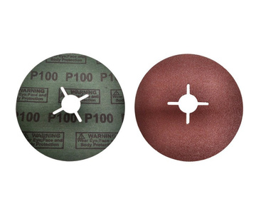 Krążek fibrowy tarcza fibrowa do szlifowania metalu drewna pcv pakiet 25 szt. fibra granulacja 100 zdjęcie nr 20