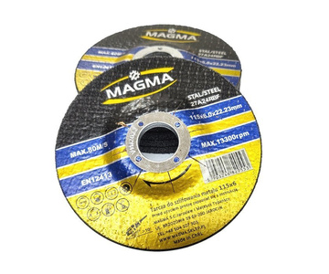 Tarcza do szlifowania metalu stali 115 x 6,0 mm zestaw 10 sztukMAGMA zdjęcie nr 4