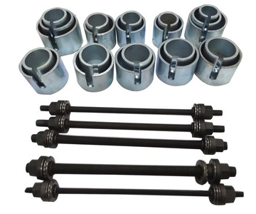 Ściągacz tulei łożysk 34-90mm adaptery prasy MAGMA LT-K27 27el 1025D Ściągacz tulei i wahaczy 27pcs Ściągacze uniwersalne do łożysk i tuleji 27p zdjęcie nr 9