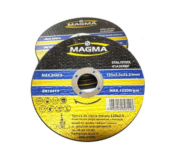 Tarcza do cięcia stali metalu 125x2,5 tarcze Magma pakiet 10 sztuk zdjęcie nr 5