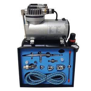 Aerograf AB-183K AB183K AB 183K + kompresor z butlą TC-20T zestaw pneumatyczny lakierniczy zdjęcie nr 18