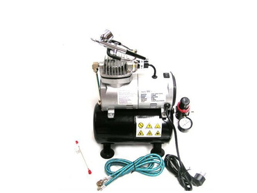 Aerograf AB-130 AB130 AB 130 z dyszą 0,2; 0,3; 0,5 + kompresor z butlą mini pompa powietrza sprężarka z kompresorem zdjęcie nr 6