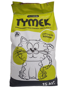 Żwirek mini, zbrylający dla kota – Tymek 15 KG Ściółka do kuwety zdjęcie nr 4