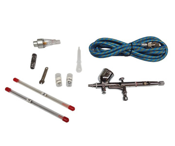 Aerograf TG203K 3 dysze z wężykiem do modelarstwa malowania + filtr z odwadniaczem Magma TG-203K zdjęcie nr 10