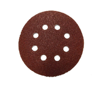 Krążki ścierne 125mm papier na rzep gr. 80 z otworami 100szt ścierny krążek samoprzylepne  zdjęcie nr 1