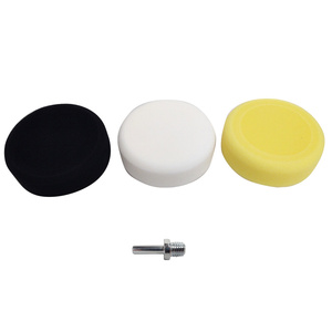 Zestaw gąbek 3szt gąbka polerska tarcze 125xM14 białą czarna żółta trzpień M14 zdjęcie nr 4