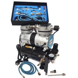 Aerograf AB 186K z kompresorem dwutłokowym do malowania 30T zestaw lakierniczy AB-186K zdjęcie nr 7