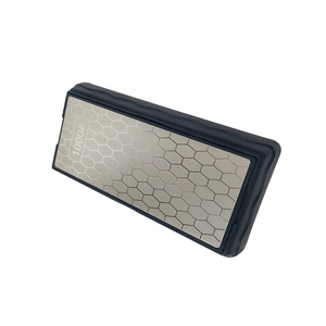 Osełka dwustronna do noży kamień szlifierski ostrzenia ostrzałka 2 gradacje ostrzałka diamentowa + pasek skórzany skóra ekologicczna ostrzenia wygładzania zdjęcie nr 7