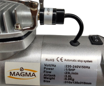 Zestaw malarski kompresor z aerografem AB-128 MAGMA AB128 AB 128 zdjęcie nr 8