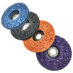 Zestaw ściernic tarcz tarcze do szlifowania metalu stali z włókniną czarna pomarańczowa fioletowa niebieska 125 dysk krążek do usuwania rdzy farby włosy murzyna BRICK METAL WOOD zdjęcie nr 8