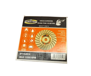 Tarcza diamentowa garnkowa 115mm M14 turbo DCWT115 Magma 115xM14 115xM14 115M14 115 M14 zdjęcie nr 4