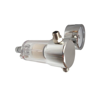 Filtr Powietrza Odwadniacz z manometrem 1/4 - 1/8 separator AC2000 z zegarem zdjęcie nr 3