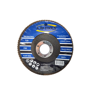 Tarcza tarcze do metalu szlifowania lamelka listkowa 125 mm 125mm gr40 P40 AJM Tools Tarcza lamelkowa Elektrokorund płytkowa płytkowe zdjęcie nr 3