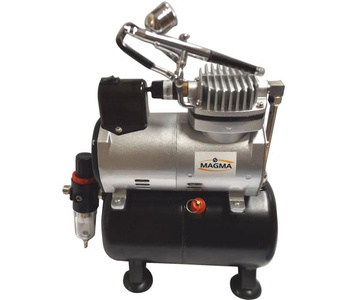 Kompresor z butlą do aerografu do aerografii TC-18T + aerograf TG-130K 0,2 0,3 0,5 Airbrush compressor zdjęcie nr 3