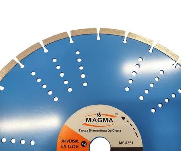 Tarcza diamentowa segmentowa do cięcia betonu 350x25,4mm MSU351 universal Magma MSU 350x25,4 350 x 25,4 350x25,4mm zdjęcie nr 5