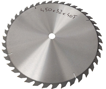 Piła tarcza tarcze do cięcia drewna 450mm 40T z widią 450x32-25,4 mm x 40 zębów widiowa AJM Tools 450x32x40t zdjęcie nr 2