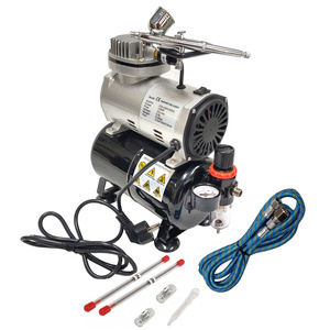 Aerograf AB-130 AB130 AB 130 z dyszą 0,2; 0,3; 0,5 + kompresor z butlą mini pompa powietrza sprężarka z kompresorem zdjęcie nr 8