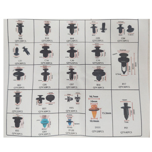 Spinki kołki klipsy samochodowe do tapicerki auta 655 ele zestaw + ściągacz 010368NB zdjęcie nr 9