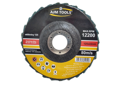 Tarcza lamelowa z włókniny 125 niebieska szlifowania polerowania włóknina lamelka listkowa zdjęcie nr 13