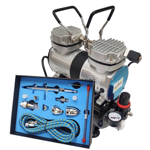 Aerograf AB183K AB-183K AB 183K z kompresorem dwutłokowym do malowania 30T zestaw lakierniczy zdjęcie nr 3