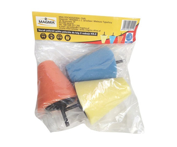 Stożek polerski gąbka polerska do felg 3 rodzaje HX-15 zdjęcie nr 9