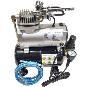 Kompresor z butlą + aerograf AB180 zestaw malarski 2 dysze aerograf cukierniczy aerografy cukiernicze AB-180 zdjęcie nr 13