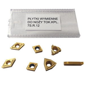 Płytki wymienne do noży tokarskich 12mm kpl 7 s zestaw płytek zdjęcie nr 2