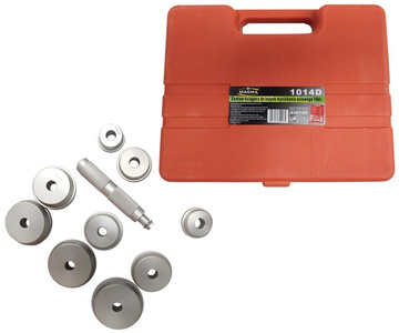 Zestaw do demontażu łożysk 10 elementów ściągacz do pras, wyciskania osiowego talerze prasy 1285 montażu uszczelniaczy 40-81mm wciskania 1014D tule zdjęcie nr 6