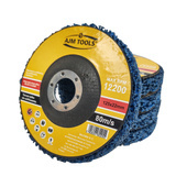 Tarcza tarcze do szlifowania metalu stali z włókniną niebieska 125 dysk krążek do usuwania rdzy farby włosy murzyna BRICK METAL WOOD