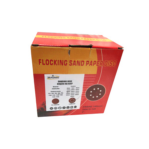 Krążki ścierne 180 mm papier na rzep gr. 60 z otworami 10 szt ścierny krążek samoprzylepne otwory 110mm zdjęcie nr 7