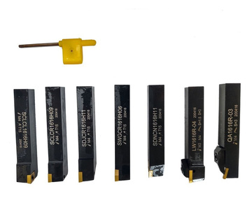 Noże tokarskie 16mm 7el zestaw nóż tokarka komplet płytka wymienna 16x16 zdjęcie nr 5