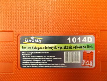 Zestaw do demontażu łożysk 10 elementów ściągacz do pras, wyciskania osiowego talerze prasy 1285 montażu uszczelniaczy 40-81mm wciskania 1014D tule zdjęcie nr 20