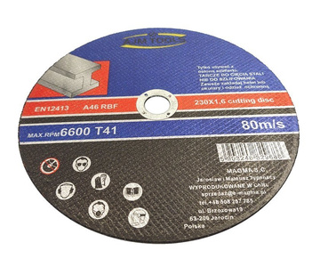 Tarcza tarcze do cięcia stali, metalu 230x1,6 marki AJM TOOLS zdjęcie nr 2