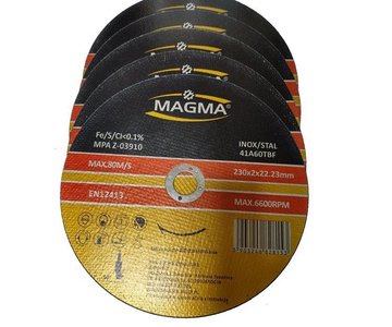 Tarcza do cięcia stali nierdzewki nierdzewnej 230x2,0 tarcze INOX zestaw 50 sztuk MAGMA  zdjęcie nr 1