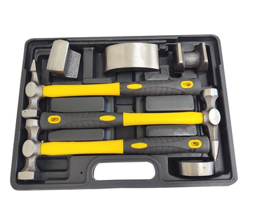 Młotki blacharskie kowadełka zestaw blacharski 7el młotek młotków kowadło 1007F 7PCS Professional Sheet Metal Hammer Set zestaw blacharski 02640   zdjęcie nr 6