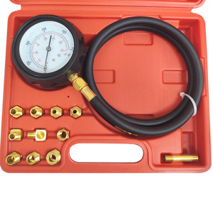 Tester ciśnienia miernik oleju dużo końcówek TU-11 adaptery próbnik 12 el.zestaw UK Wave Box Oil Pressure Meter Tester 1009G zdjęcie nr 28