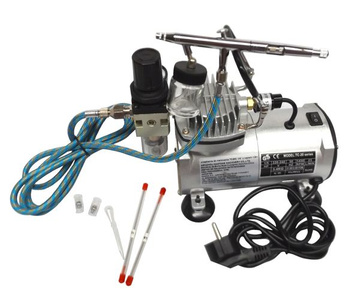 Kompresor mini aerograf TG182k zestaw do malowania do aerografii sprężarka TG-182K zdjęcie nr 4