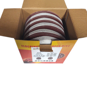 Krążki ścierne 125mm papier na rzep gr. 600 100szt ścierny krążek samoprzylepne zdjęcie nr 7